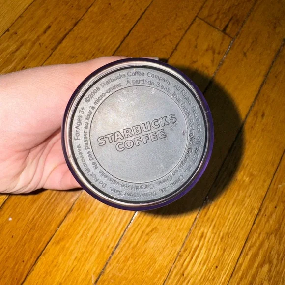 Starbucks Tumbler Cup Travel Coffee Mug Red & White Candy Cane Striped 8oz 2009 - Picture 4 of 4